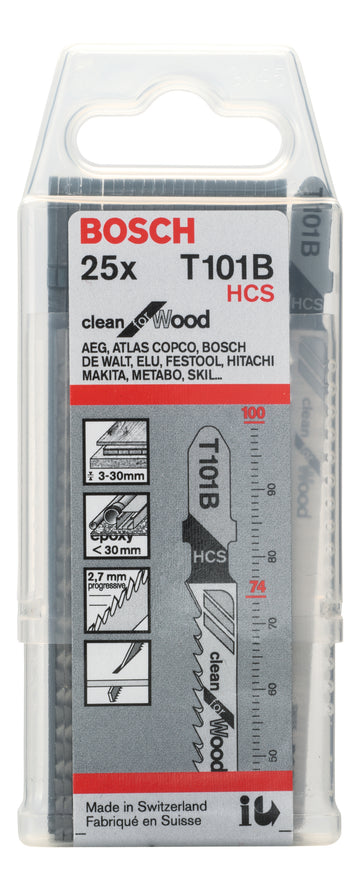 Jigsaw blade T 101 B 25pc - 0