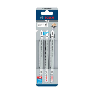 PRO Multi Material thick and thin T345XF Jigsaw Blade, 132 mm, 3 pcs - image 02