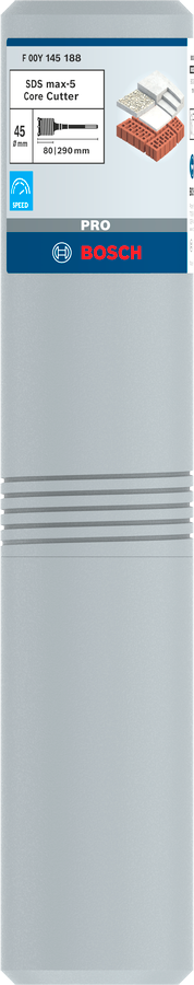 PRO SDS max-5 Core Cutter One-Piece, 45 x 80 x 160 mm - 0