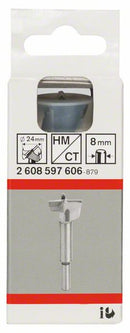 TC tipped hinge cutting bit 24 x 90 x 8mm shaft-2