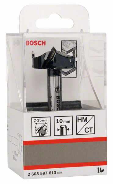 TC tipped hinge cutting bit
 35 x 90 x 10mm shaft