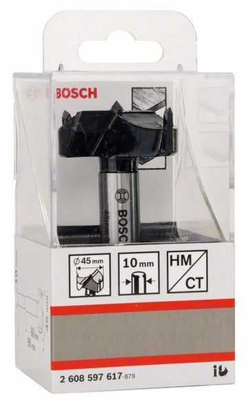 TC tipped hinge cutting bit
 45 x 90 x 10mm shaft - 0