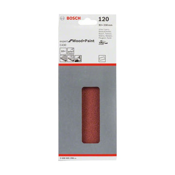 Expert for Wood & Paint, 93 x 230 mm, 120, 8 holes, 10 pc, clip on - image 02