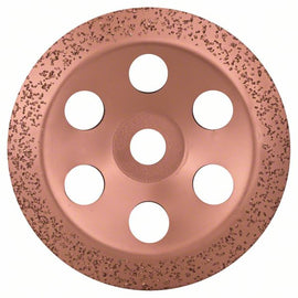 Tungsten carbide grinding head 180 x 22,23 mm, medium, angled