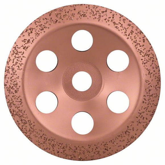 Tungsten carbide grinding head 180 x 22,23 mm, medium, angled
