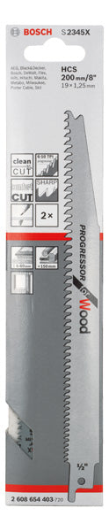 Reciprocating saw blade S 2345 X200x19x1.25, 2 pc (Discontinued)