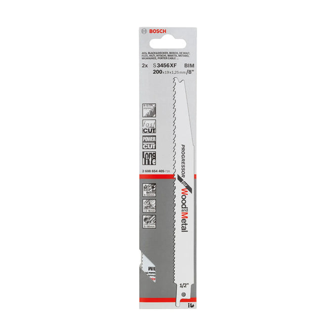Reciprocating saw blade S 3456 XF
 200x19x1.25, 2 pc - image 02