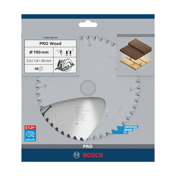 PRO Wood Circular Saw Blade, 190 x 2.6 x 30 mm, T48 - image 02