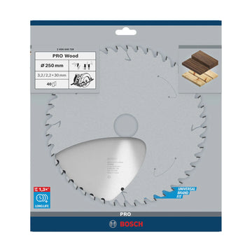 PRO Wood Circular Saw Blade, 250 x 3.2 x 30 mm, T40 - image 02