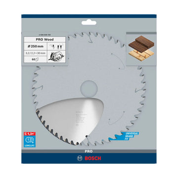 PRO Wood Circular Saw Blade, 250 x 3.2 x 30 mm, T60 - image 02