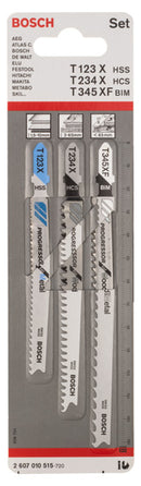 Bosch 3-piece jigsaw blade set T-Shank Progressors for Wood and Metal-2