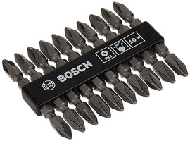 Bosch 10-piece double ended bit set PH2/PH2 - 0