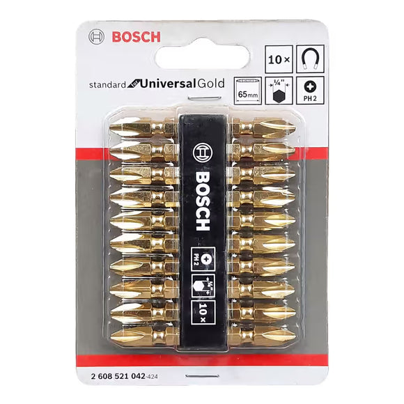 Bosch 10-piece double ended bit set PH2/PH2