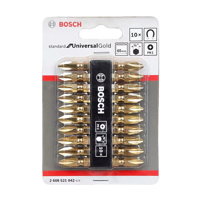 Bosch 10-piece double ended bit set PH2/PH2 - image 02