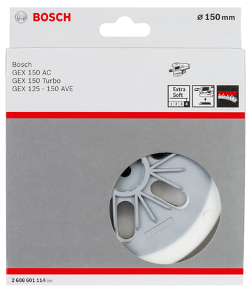 Sanding pad Extra Soft for random orbital sanders, 150 mm - 0