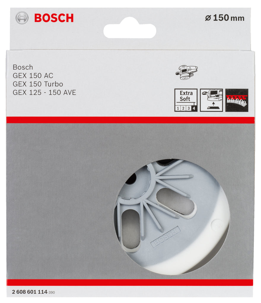 Sanding pad Extra Soft for random orbital sanders, 150 mm - 0