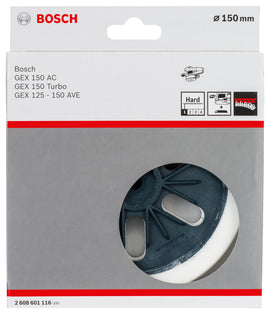 Sanding pad Hard for random orbital sanders, 150 mm - 0