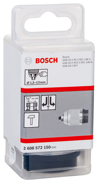 Bosch Keyless chuck, matt chrome-plated 1.5-13mm