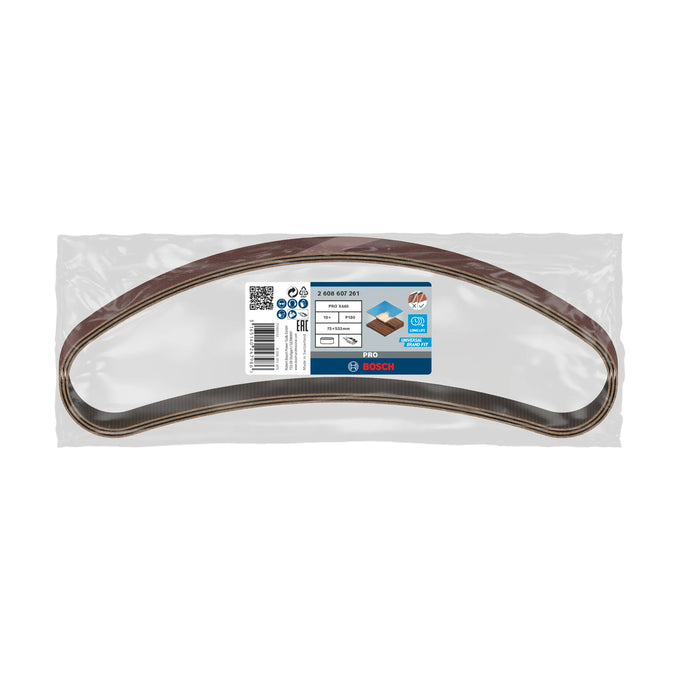 Bosch Sanding belt Best for Wood 75 x 533 mm, 180 Grit, 10 pc - image 02