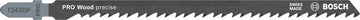 PRO Wood precise T344DP Jigsaw Blade, 152 mm, 3 pcs
 3 pc (cuts at accurate angles)