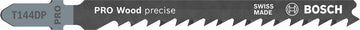 PRO Wood precise T144DP Jigsaw Blade, 100 mm, 5 pcs
 5 pc (cuts at accurate angles)
