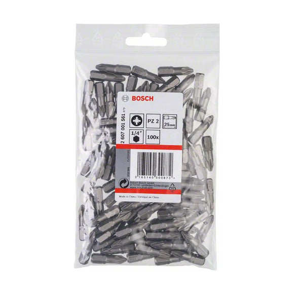Bosch Screwdriver bit Extra Hard PZ2 25mm 100pcs - image 02