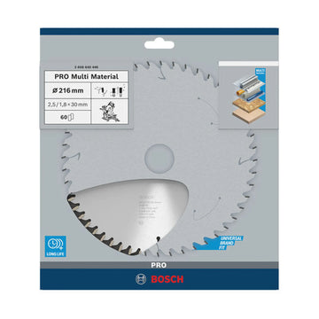 PRO Multi Material Circular Saw Blade, 216 x 2.5 x 30 mm, T60 - image 02