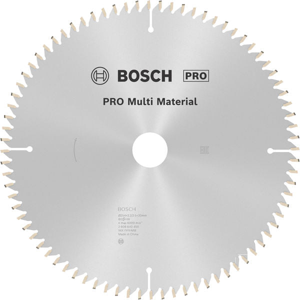 PRO Multi Material Circular Saw Blade, 254 x 3.2 x 30 mm, T80