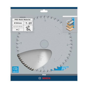 PRO Multi Material Circular Saw Blade, 254 x 3.2 x 30 mm, T80 - image 02