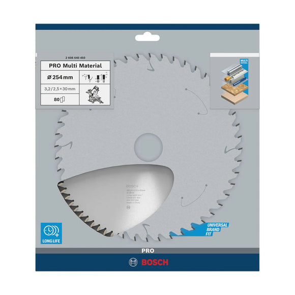 PRO Multi Material Circular Saw Blade, 254 x 3.2 x 30 mm, T80 - image 02