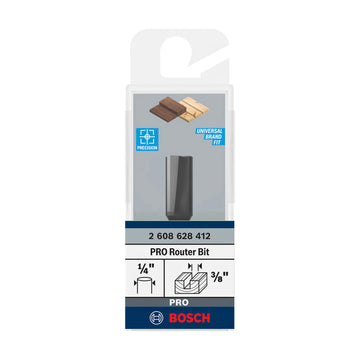 PRO Router Straight Bit, Two Flutes, Ø 3/8? x L 49/64?, Shank 1/4?
 D1 9,5 mm, L 19,5 mm, G 51 mm - image 02