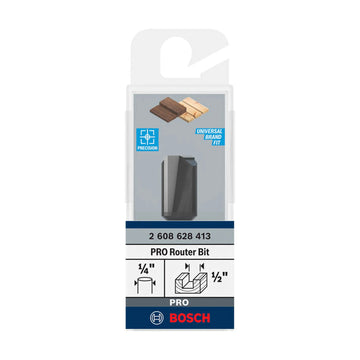 PRO Router Straight Bit, Two Flutes, Ø 1/2? x L 49/64?, Shank 1/4?
D1 12,7 mm, L 19,5 mm, G 51 mm - image 02