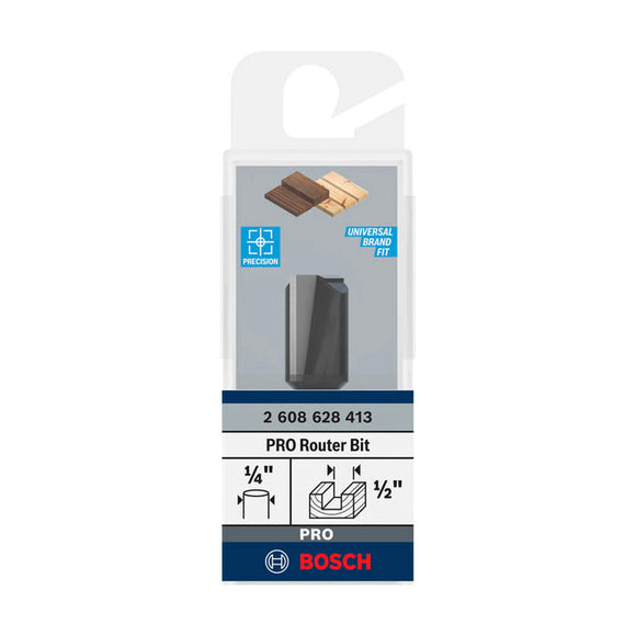 PRO Router Straight Bit, Two Flutes, Ø 1/2? x L 49/64?, Shank 1/4?
D1 12,7 mm, L 19,5 mm, G 51 mm - image 02