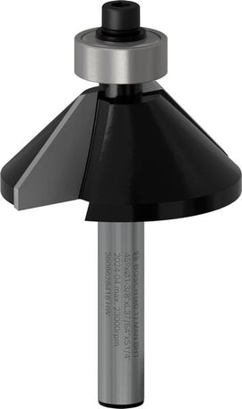 PRO Router Bit Chamfer, 45°, Shank 1/4?
D1 34,9 mm, B 13 mm, L 14,6 mm, G 56 mm, 45°
