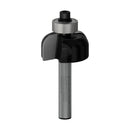 PRO Router Bit Cove, R 1/4?, Shank 1/4?
 R1 6,3 mm, D 25,4 mm, L 12,7 mm, G 54 mm - image 01