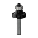PRO Router Bit Rounding Over, R 1/4?, Shank 1/4?
 R1 6,3 mm, D 25,4 mm, L 13,2 mm, G 54 mm - image 01