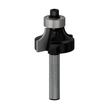 PRO Router Bit Rounding Over, R 1/4?, Shank 1/4?
 R1 6,3 mm, D 25,4 mm, L 13,2 mm, G 54 mm - image 01