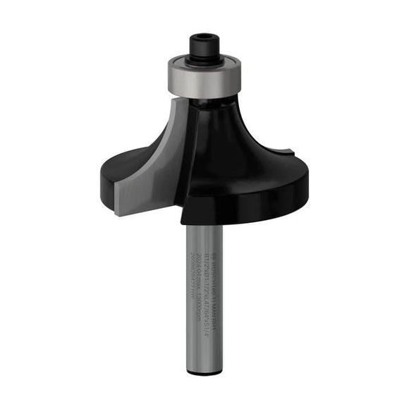 PRO Router Bit Rounding Over, R 1/2?, Shank 1/4?
, R1 12,7 mm, D 38,1 mm, L 18,6 mm, G 60 mm - image 01