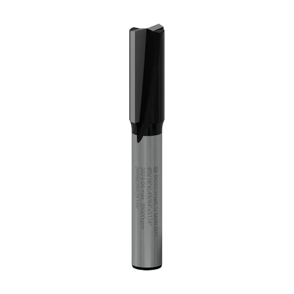 PRO Router Straight Bit, Two Flutes, Ø 5/16? x L 49/64?, Shank 1/4?
 D1 8 mm, L 19,5 mm, G 51 mm - image 01