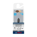 PRO Router Bit V-Groove, 90° x Ø 3/8?, Shank 1/4?
 D1 9,5 mm, L 12,4 mm, G 45 mm, 90° - image 02