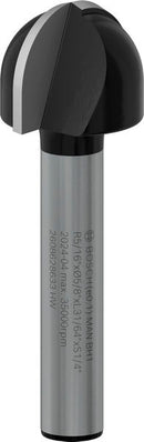 PRO Router Bit Core Box, R 5/16?, Shank 1/4?
 R1 8 mm, D 15,9 mm, L 12,3 mm, G 45 mm-1