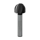 PRO Router Bit Core Box, R 5/16?, Shank 1/4?
 R1 8 mm, D 15,9 mm, L 12,3 mm, G 45 mm - image 01