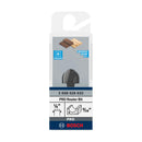PRO Router Bit Core Box, R 5/16?, Shank 1/4?
 R1 8 mm, D 15,9 mm, L 12,3 mm, G 45 mm - image 02