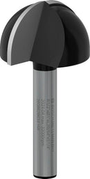 PRO Router Bit Core Box, R 1/2?, Shank 1/4?
 R1 12,7 mm, D 25,4 mm, L 15,6 mm, G 49 mm-1