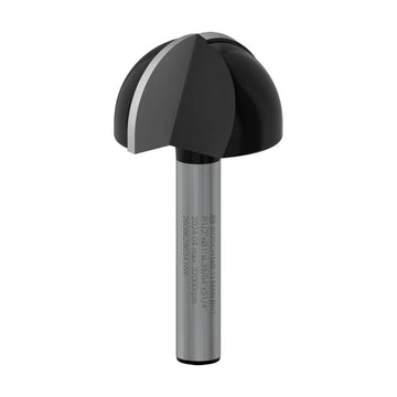 PRO Router Bit Core Box, R 1/2?, Shank 1/4?
 R1 12,7 mm, D 25,4 mm, L 15,6 mm, G 49 mm - image 01