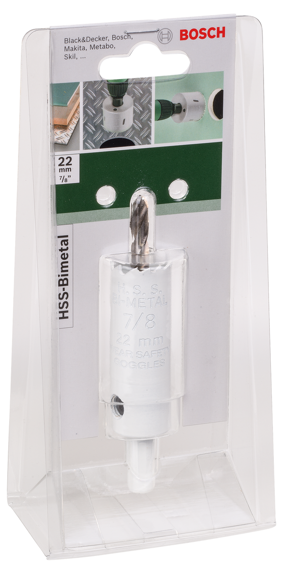 HSS bi-metal hole saw 22 mm