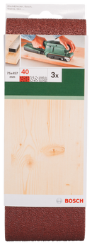 Sanding bel red quality for belt sanders, 75 x 457 mm, 40, 3 pc-2