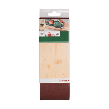 Sanding bel red quality for belt sanders, 75 x 457 mm, 80, 3 pc - image 02