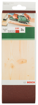 Sanding bel red quality for belt sanders, 75 x 457 mm, 100, 3 pc-2