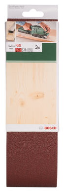 Sanding bel red quality for belt sanders, 75 x 533 mm, 60, 3 pc-2
